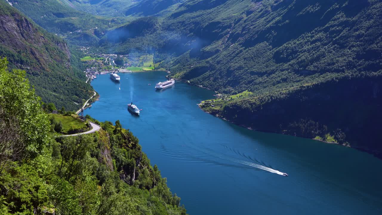 el fiordo de geiranger, noruega.