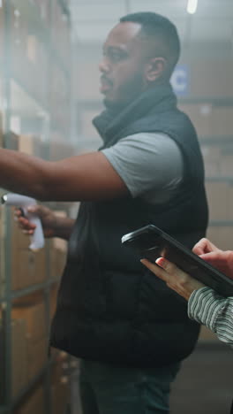 warehouse team checking inventory