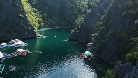 impresionantes vistas aéreas de el nido, palawan, filipinas