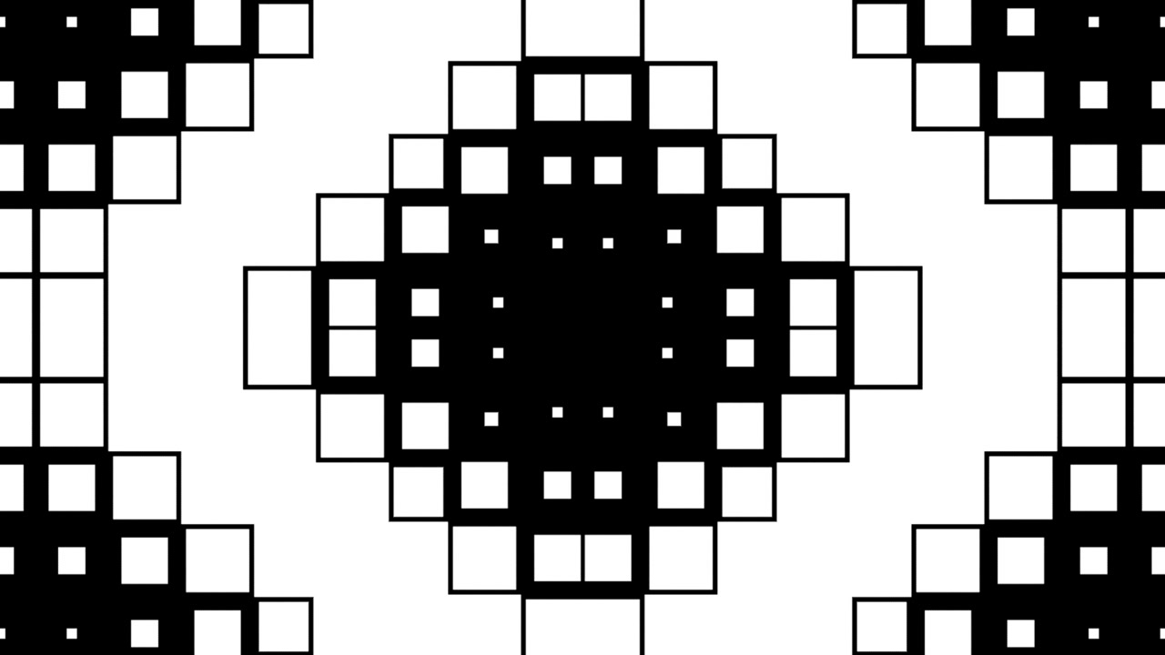 Abstract Geometric Animation of Expanding and Contracting Squares