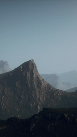 aerial view of a mountain range