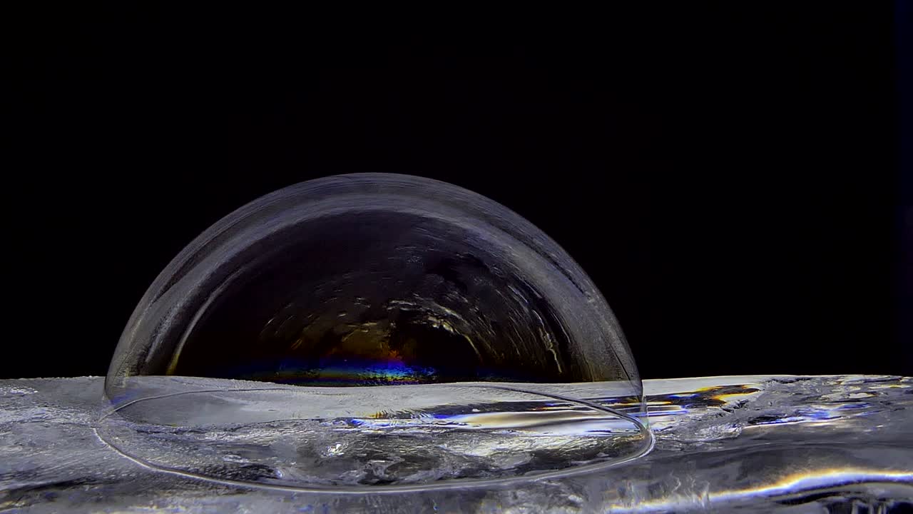 Color of bubble soap.