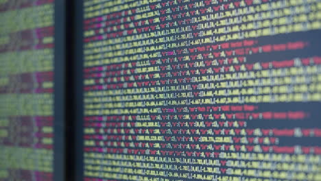 computer code on screen