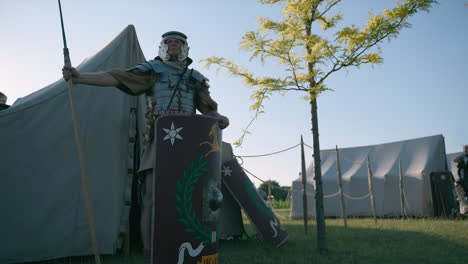 roman soldier reenactment