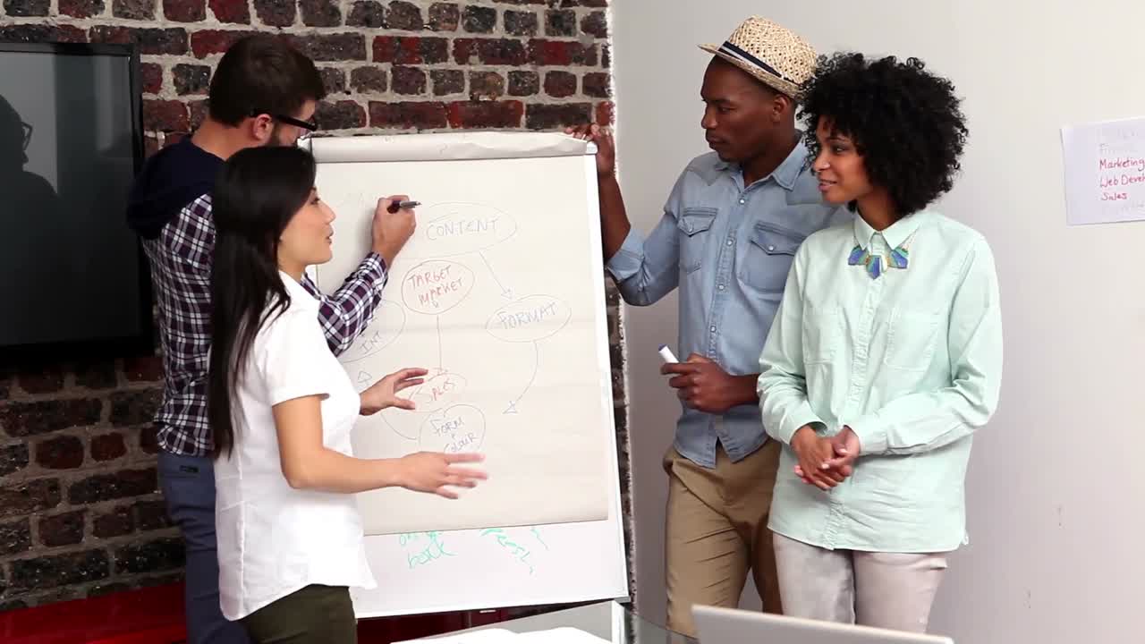 Creative business team having a meeting