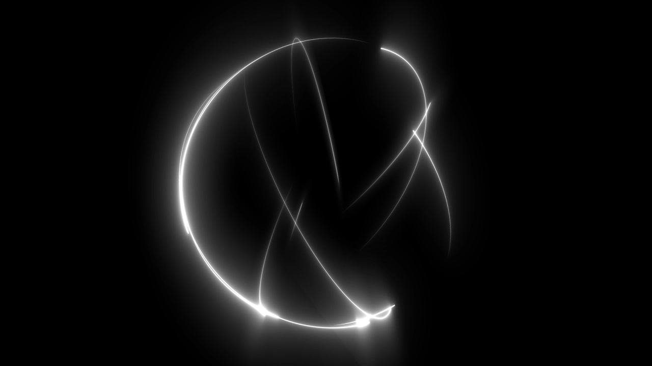 Motion graphics di animazione energetica con cerchio 3D