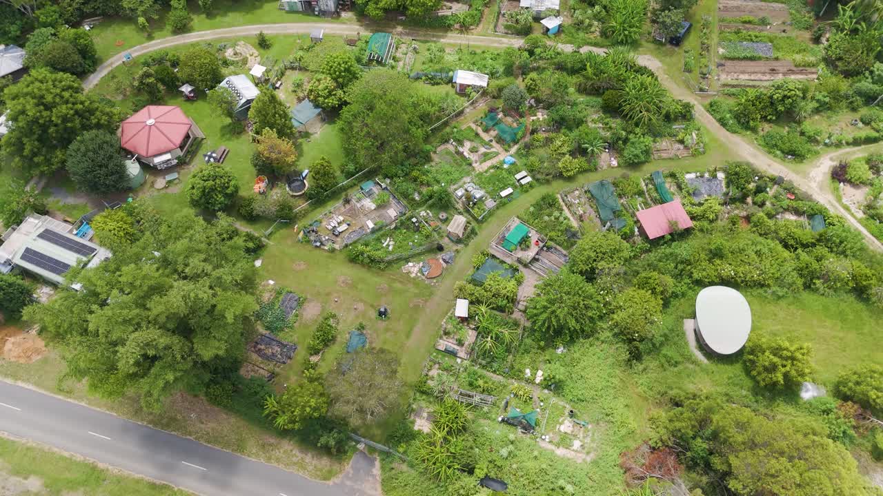 다양한 식물이 서식하는 울창한 정원 풍경