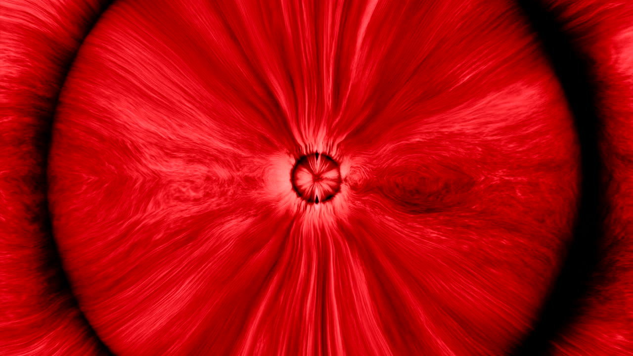 빨간색 방사선 추상 패턴