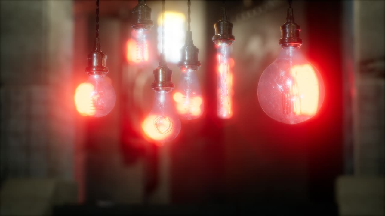 오래된 레트로 빈티지 열광 전구