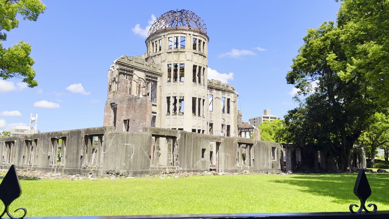 The Atomic A-Bomb Dome in Hiroshima stands as a preserved reminder of history and a powerful symbol of peace in Japan.