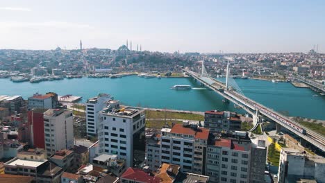 Vista-Aérea-Del-Puente-Del-Bósforo-De-Estambul