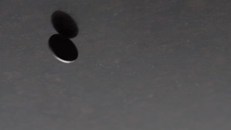 coin spining slow motion indian one rupess heads tails