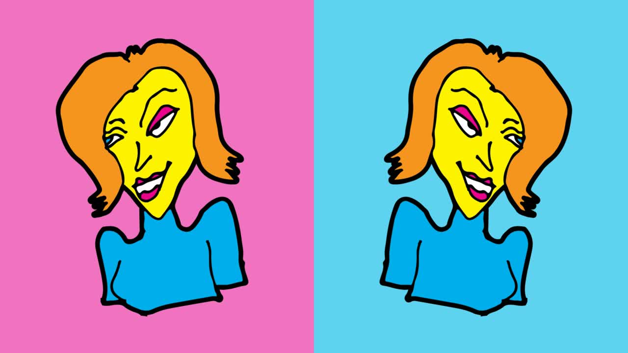 niños dibujando arte pop fondo sin costuras con el tema de la mujer hermosa