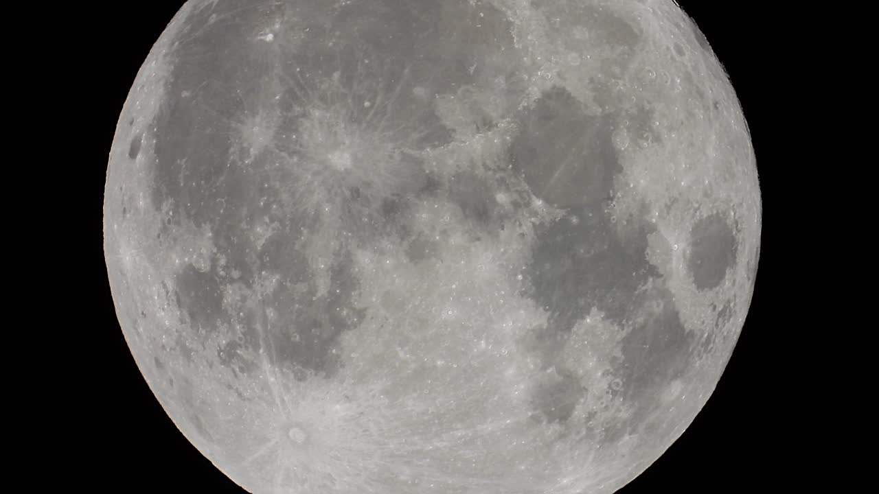 Close Up Of Full Moon 4k