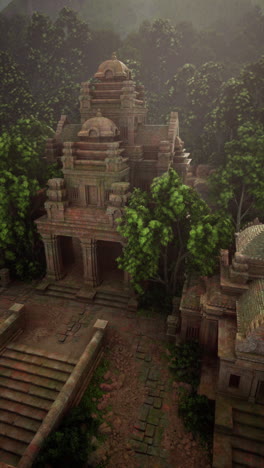 ancient temple ruins in the jungle