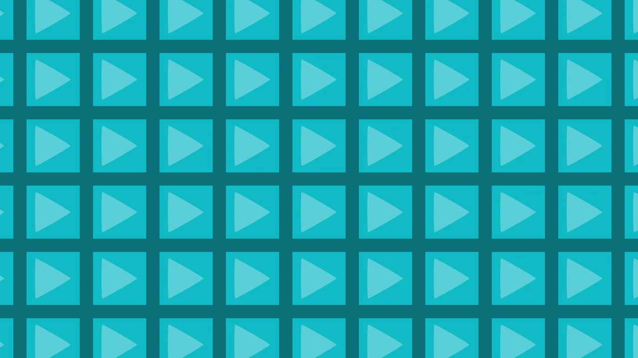 Teal Play Button Pattern
