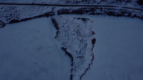 Drone-Volador-Sobre-Paisajes-Nevados-Helados