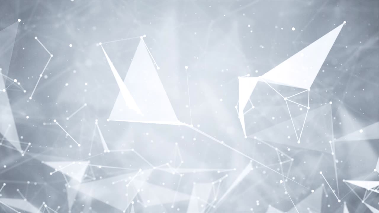 Technology abstract Loop background with connected line and dots.