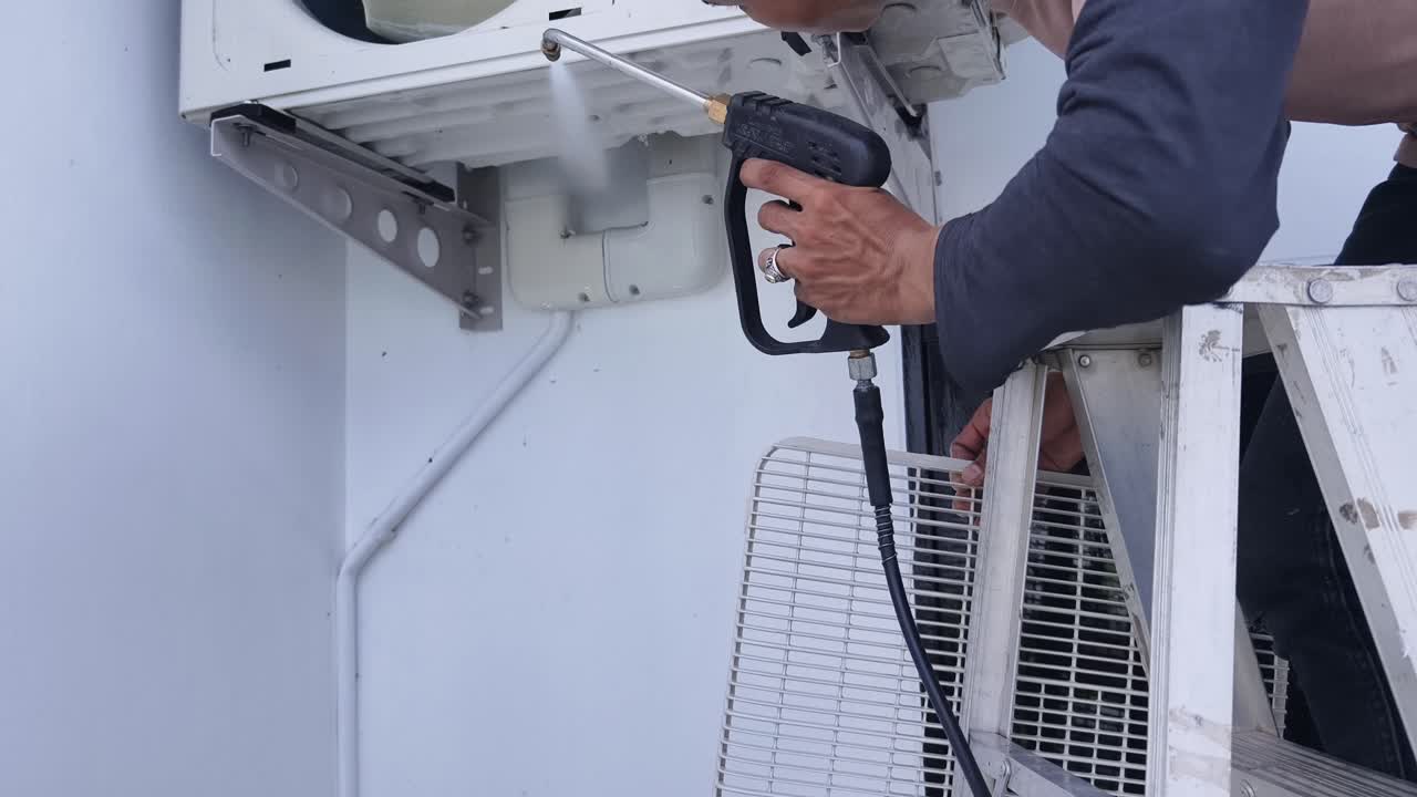 Cleaning an Air Conditioner Unit
