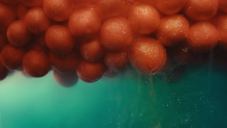 red balls in water