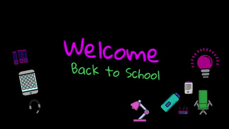 Welcome-back-to-school-handwritten-on-black-background