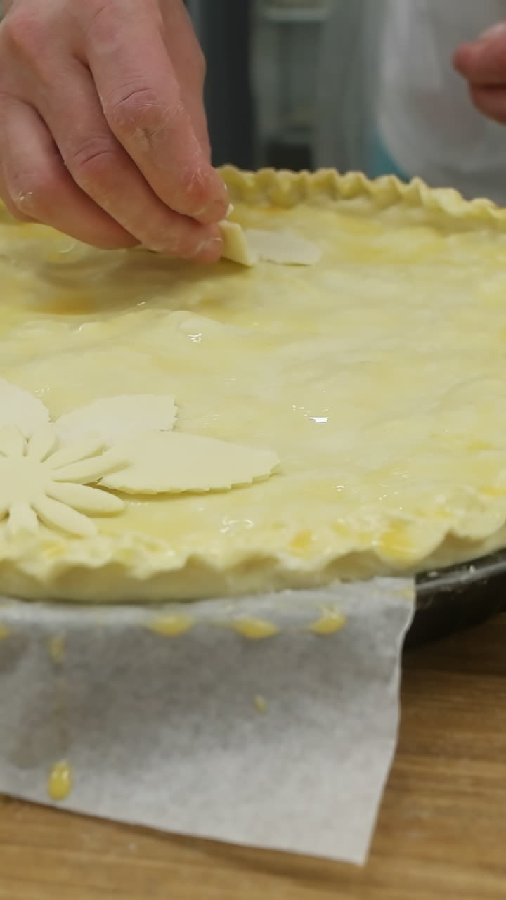 Preparing a Homemade Pie