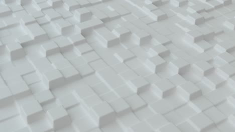 fondo abstracto con cuadrados lisos de cuadrícula blanca. superficie de estructura celular. plantilla de fondo moderna para documentos, informes y presentaciones. animación 3d de bucle sin costuras de 4k