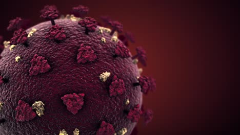 animación del ciclo de fondo del concepto del coronavirus covid-19