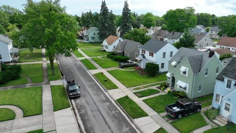 old housing in neighborhood in usa
