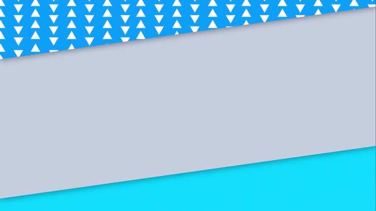 Animation of turquoise, grey and blue stripes with rows of white arrows moving in formation in seaml