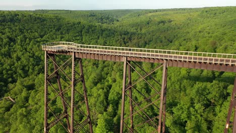 kinzua bridge arial 4k video