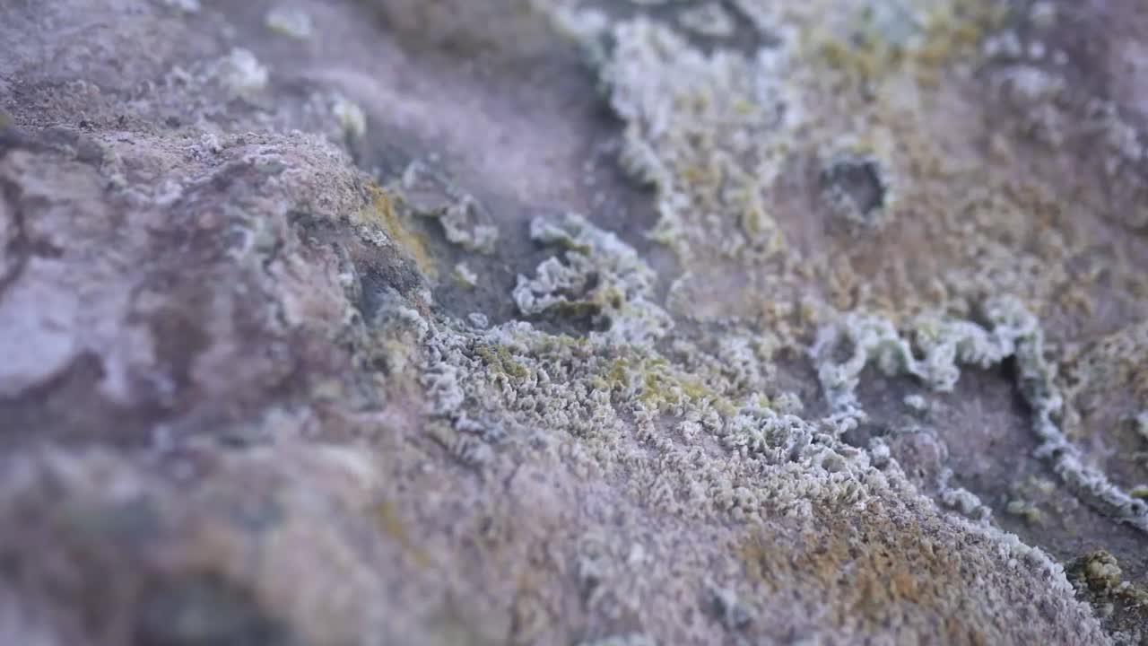 fumarola humeante en una zona rocosa