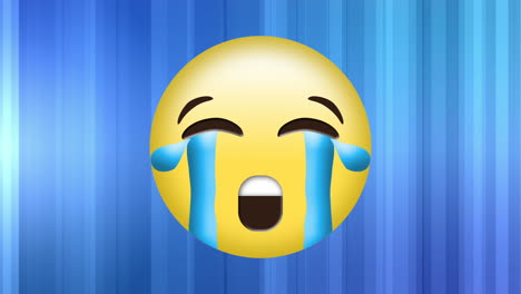 video generado digitalmente de un emoji llorando