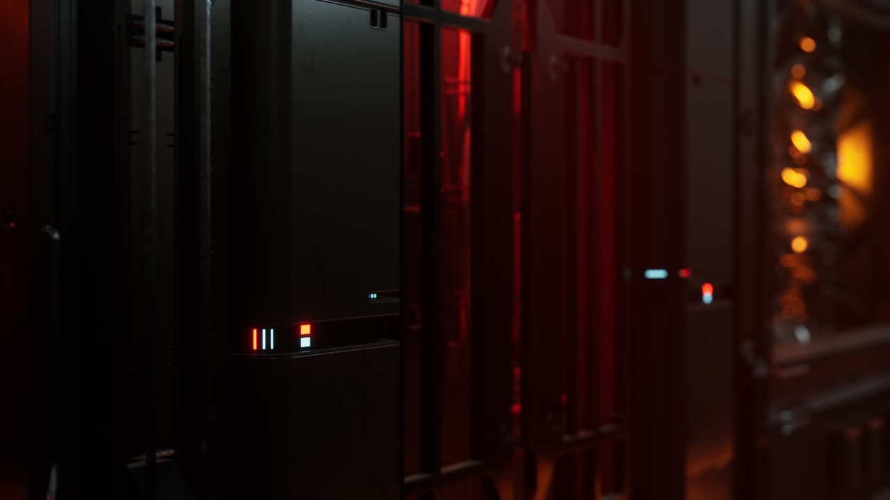 Futuristic motion background or Cyber Surface with metal and lights