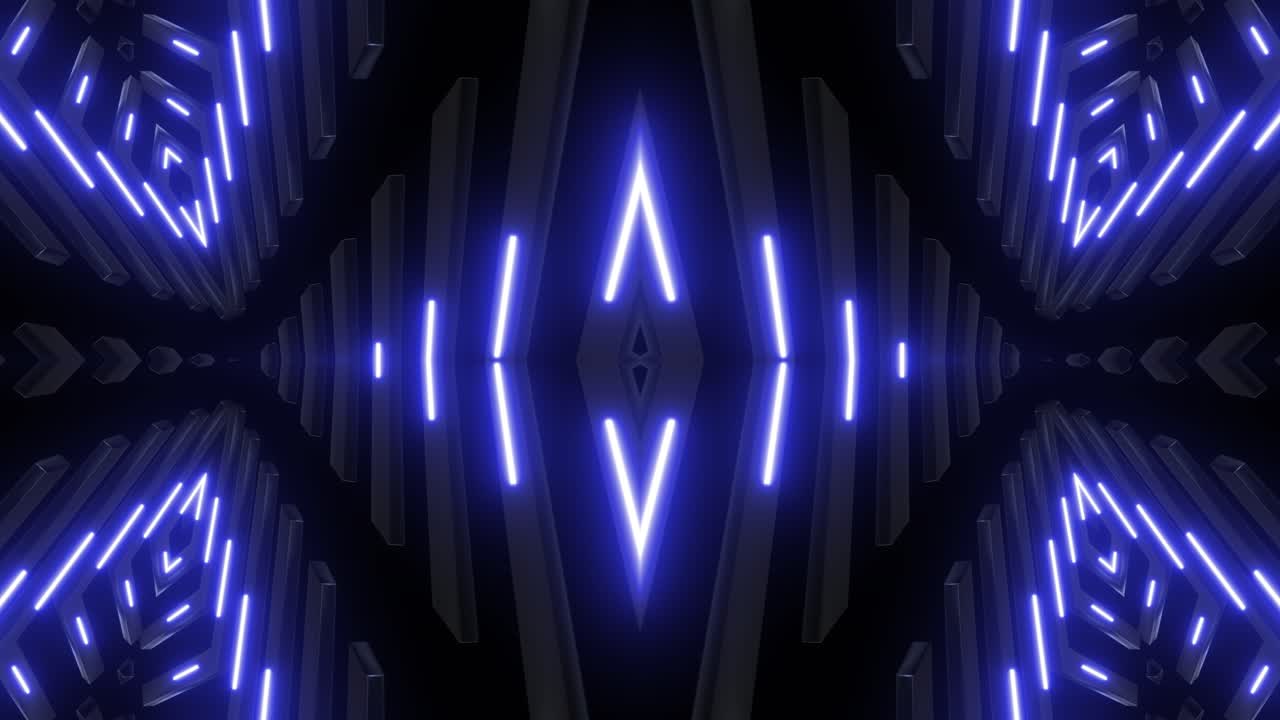 Modello geometrico astratto al neon