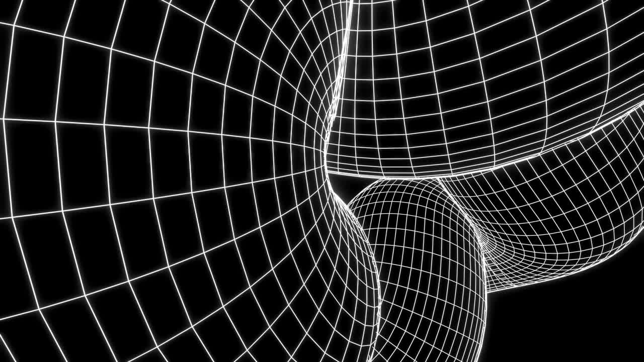 Abstract Wireframe Geometry