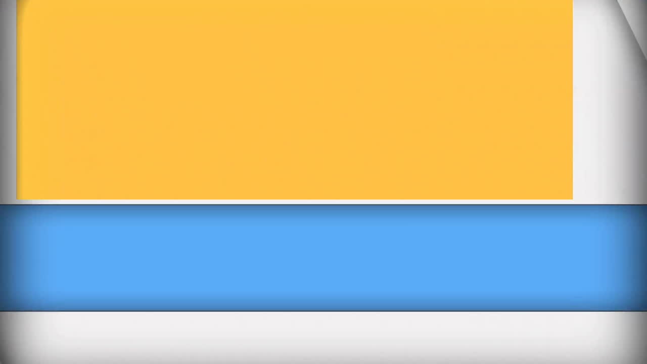 animación de un patrón en espiral sobre formas geométricas multicolores contra un fondo azul