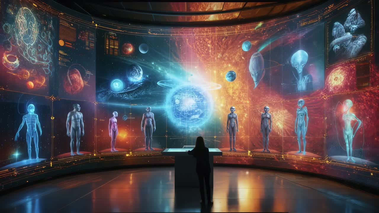 интерактивная экспозиция о космосе и инопланетянах