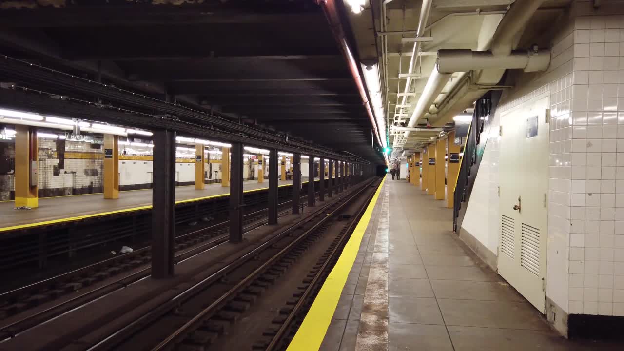 el metro de nueva york.