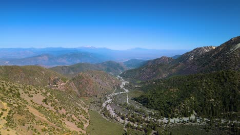 hiking trail along lytle creek in san gabriel mountains, san bernardino, california