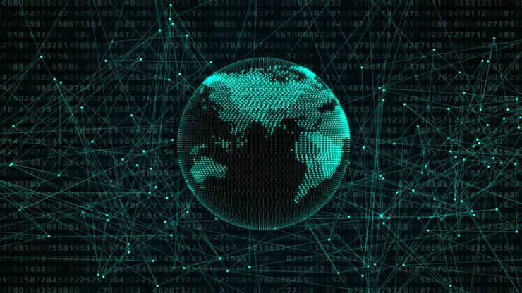 World Map Spin Background