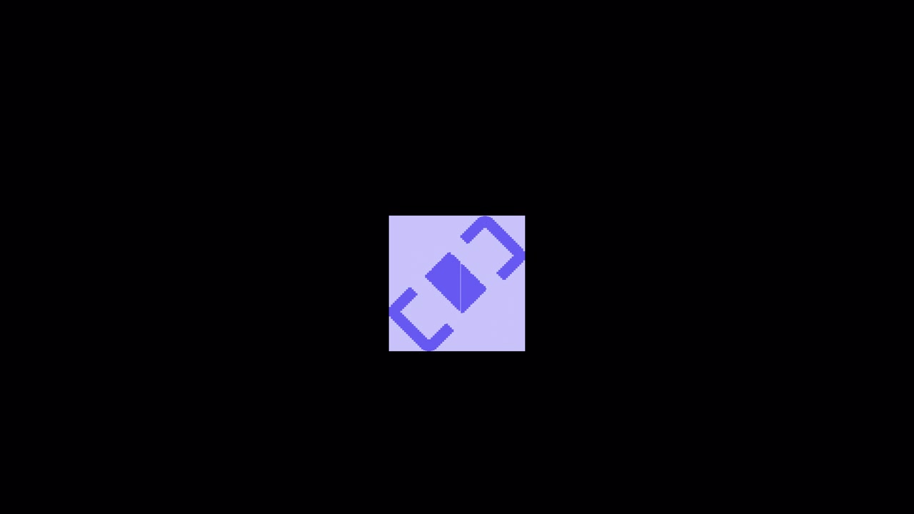 Minimalist Animated Graphic with Rotating Geometric Shapes