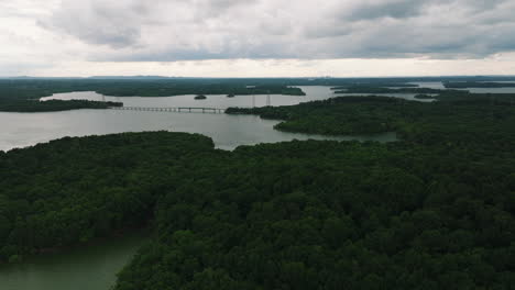 hobson pike across percy priest lake near long hunter state park in nashville, tennessee