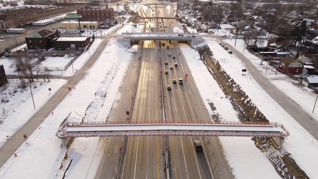 멕시코 타운, 디트로이트, 미시간, 미국 근처의 75번 주간 고속도로