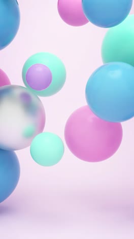 abstract pastel balls background