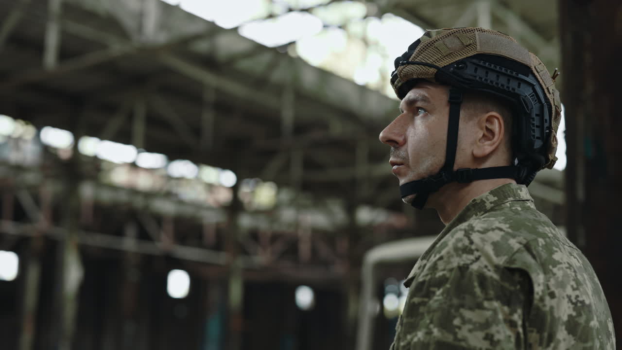 Soldier in Abandoned Factory