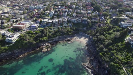 pristine coastal gem of gordon's bay seen from above in new south wales, australia