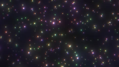 beautiful rainbow glow particle star vortex spiral spins in space - 4k seamless loop motion background animation