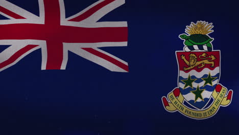 the cayman islands national waving flag