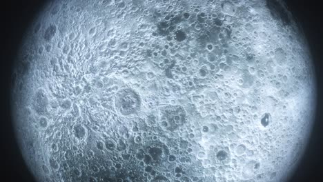 close-up 3d animado lapso de tiempo de las fases de la luna. hermosa luna nocturna fondo de bucle sin costuras. realista superficie de la luna limpia sombra de ciclo completo. brillante abstracción detallada planeta en la noche